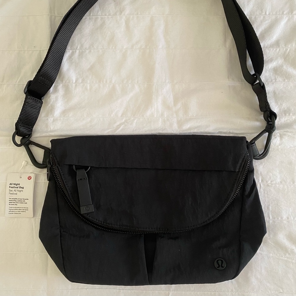 Lululemon All Night Festival Bag Black New